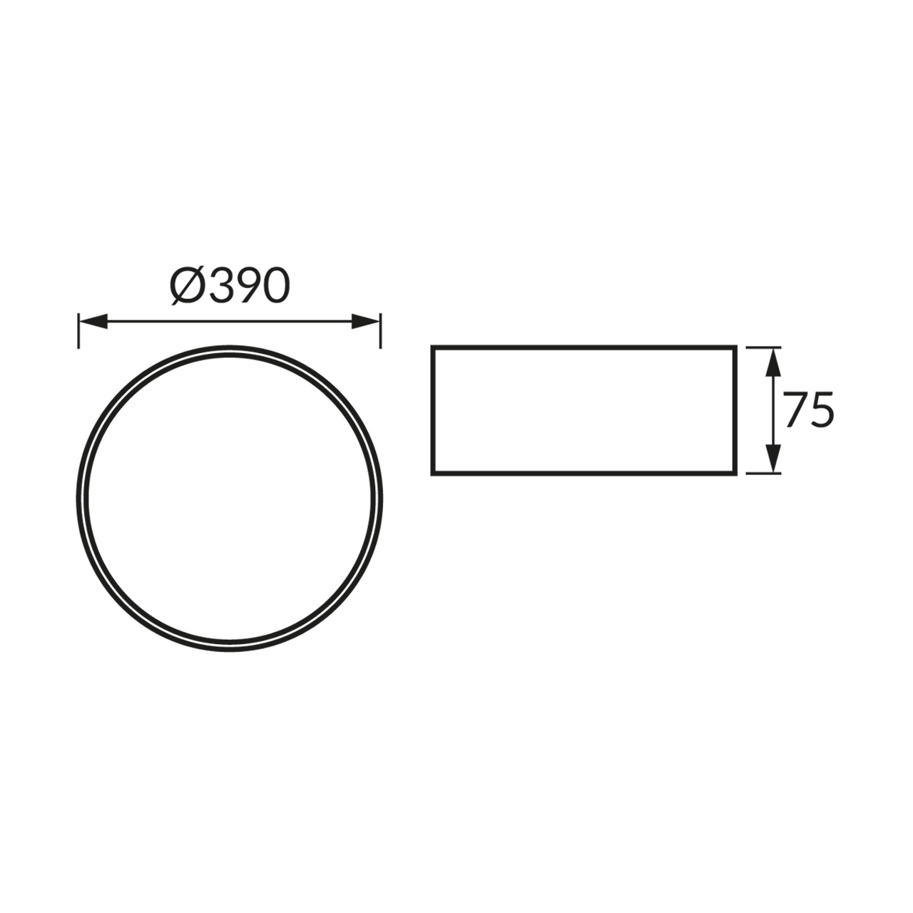 Плафон STRÜHM SYMBOL C 3xE27 бял 05031