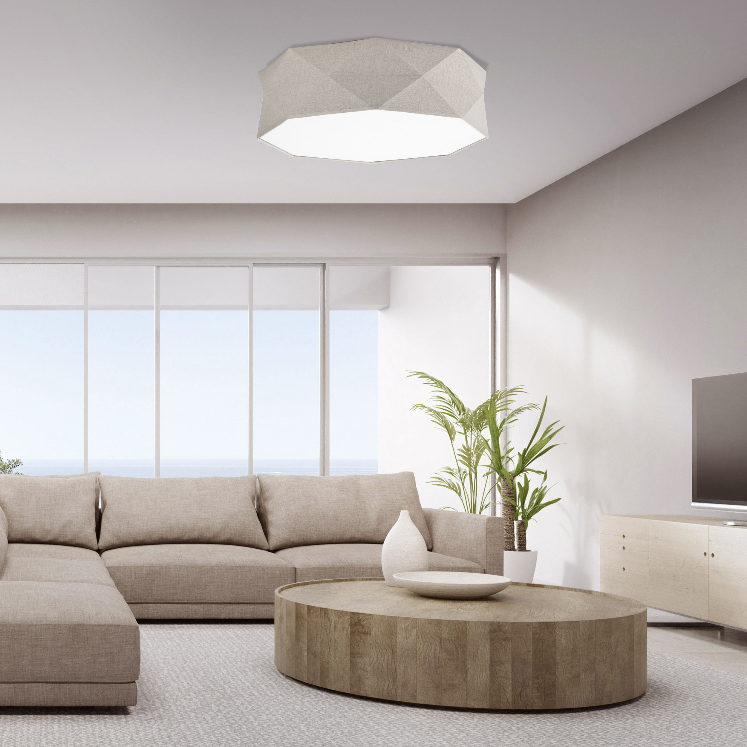 Плафон KANTOOR NATURE 4xE27 TK Lighting TK6195