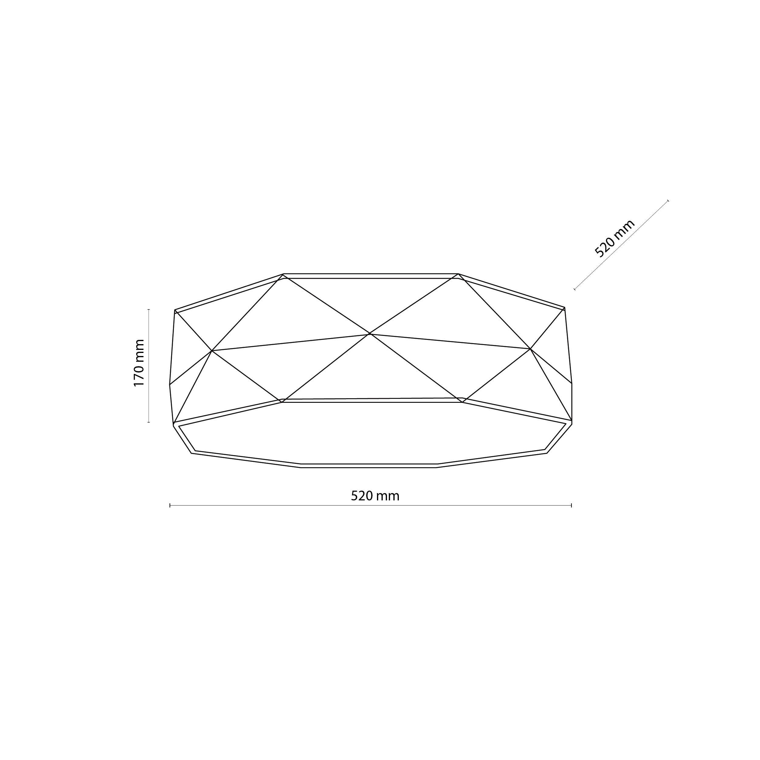 Плафон KANTOOR NATURE 4xE27 TK Lighting TK6195