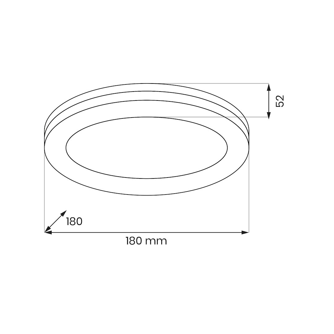 Плафон MARLON 12W LED 4000K IP54 Бял MILAGRO EKP2303