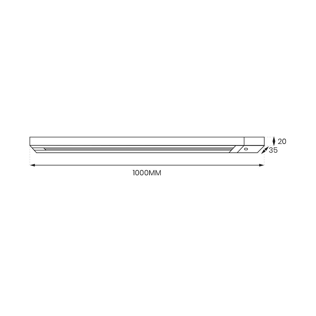 Тоководеща шина Track Light 1 m черна Milagro ML0704