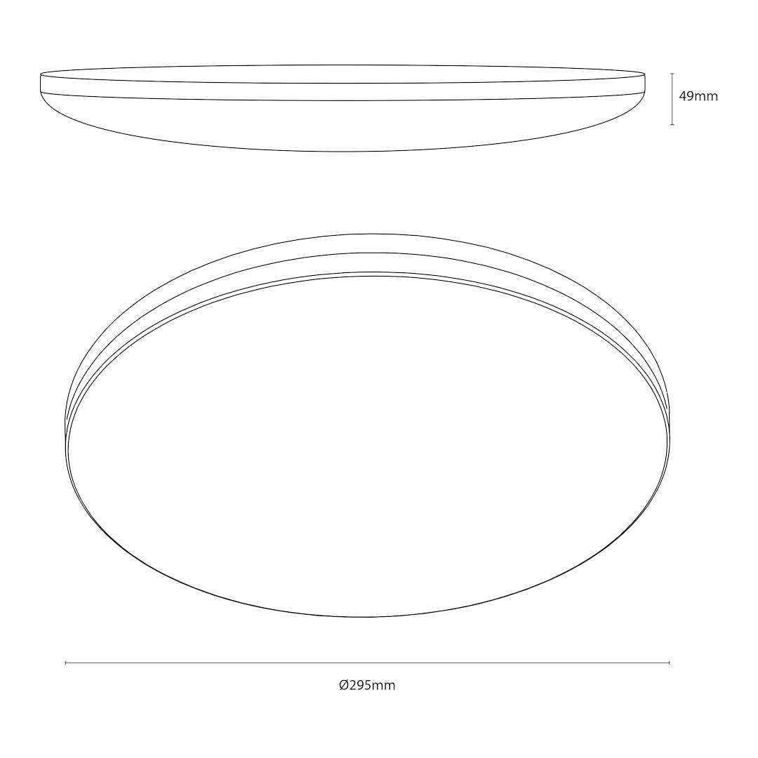 Плафон HUGO 12-18-24W LED 3CCT IP54 ML2563 Milagro