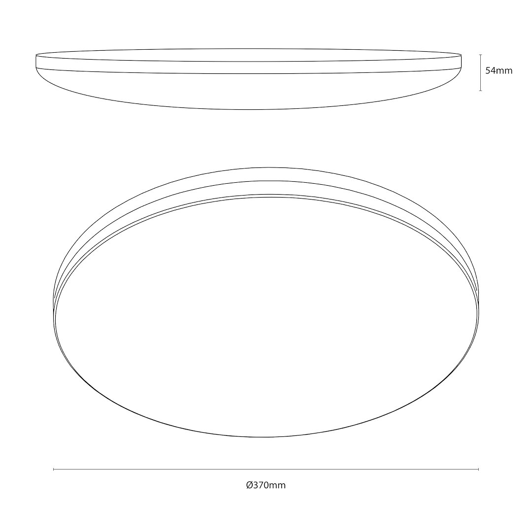 Плафон HUGO 16-24-32W LED 3CCT IP54 ML2565 Milagro