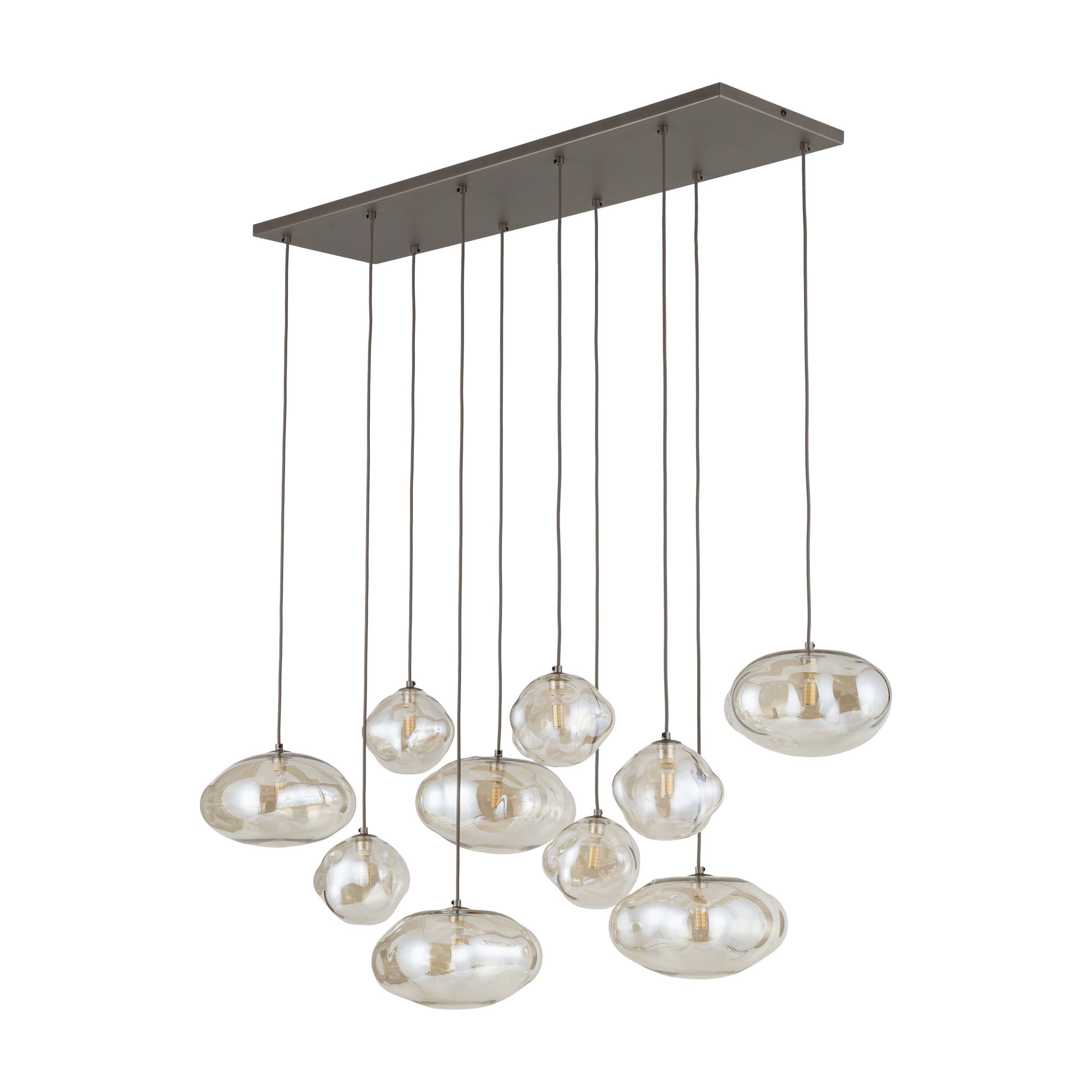 Висяща лампа TK LIGHTING NEBIA NEW BROWN 10xG9 TK11793