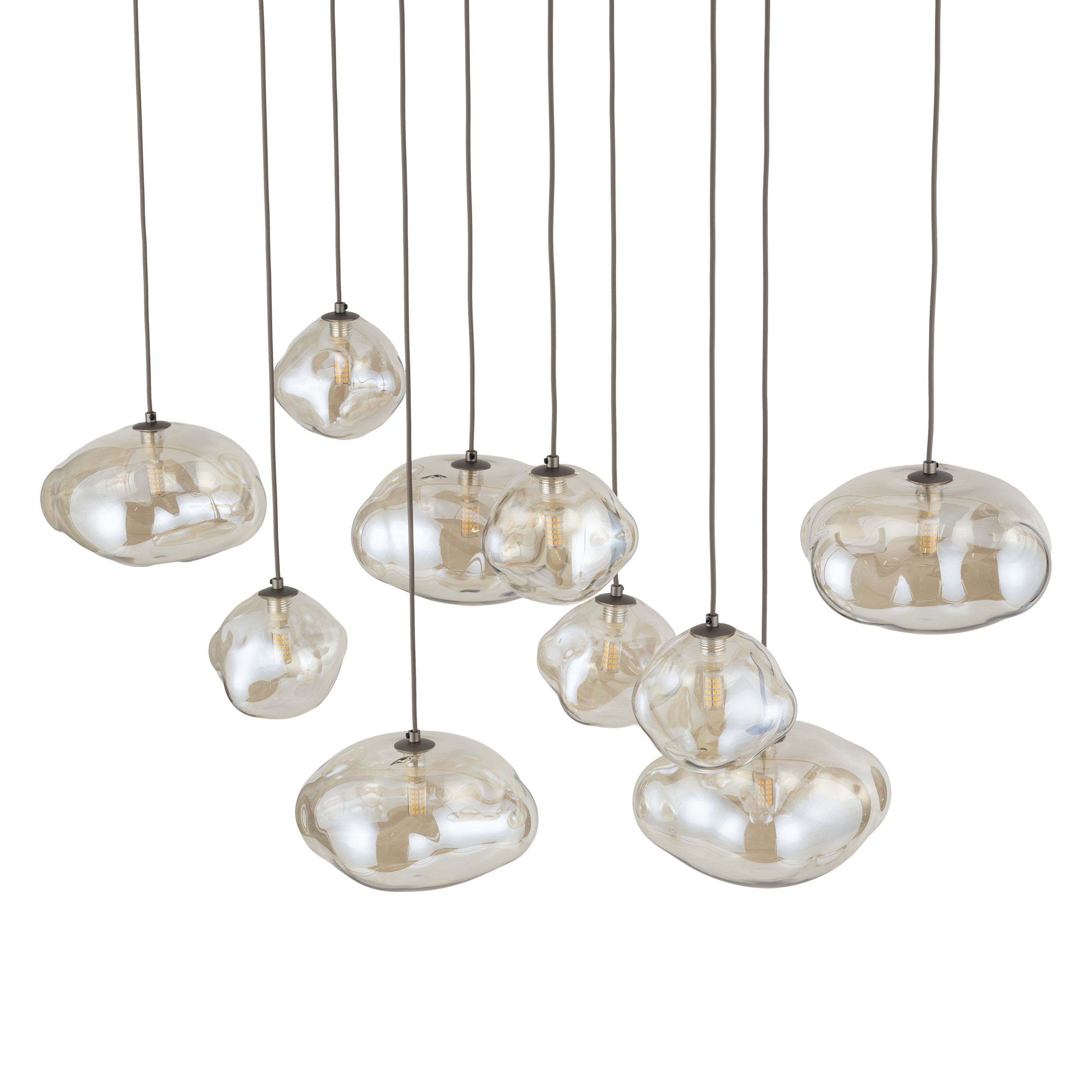 Висяща лампа TK LIGHTING NEBIA NEW BROWN 10xG9 TK11793