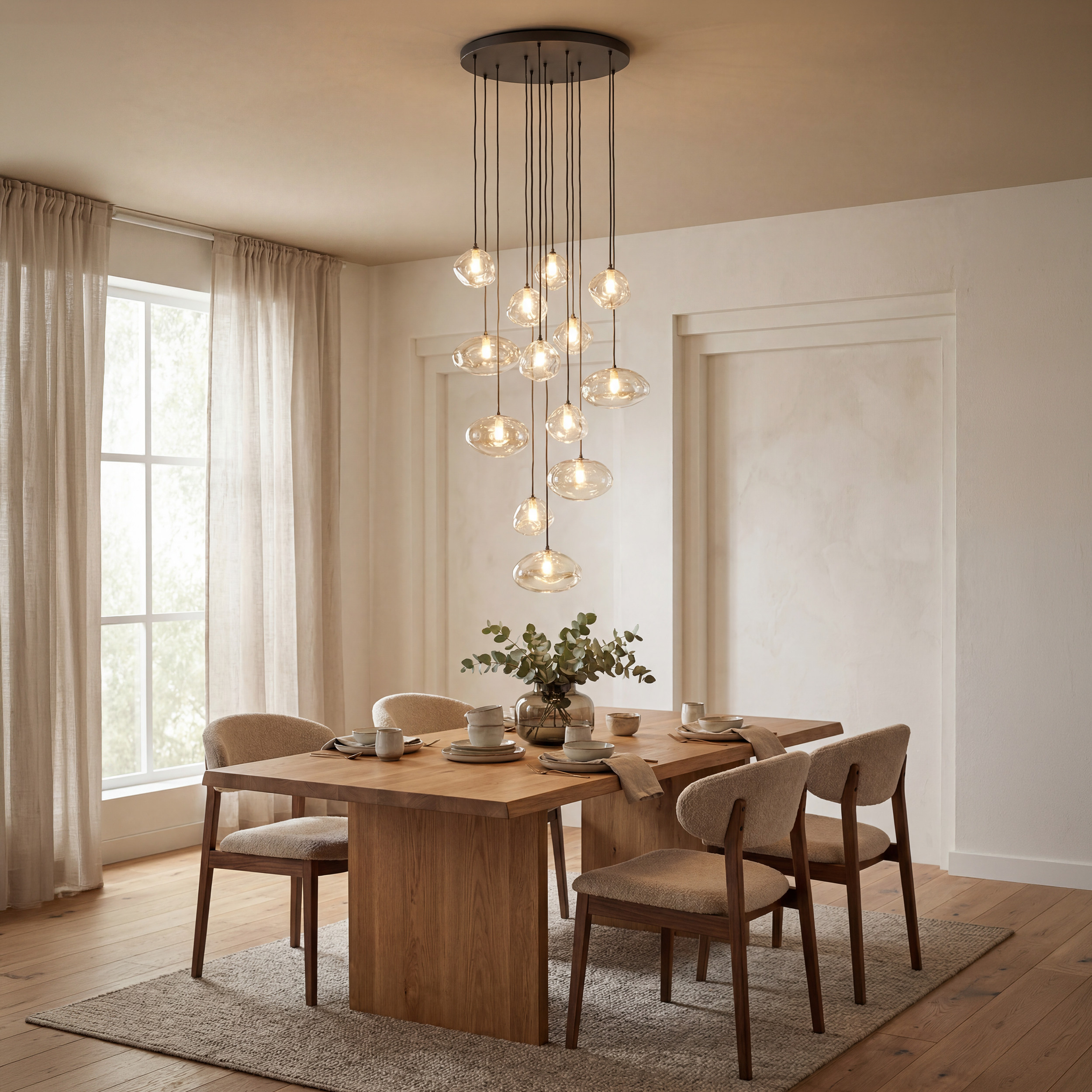 Висяща лампа TK LIGHTING NEBIA NEW BROWN 13xG9 TK11794
