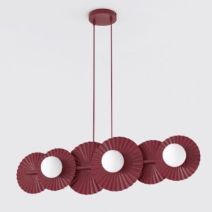 Висящо осветление EMIBIG UMBRA 6 BURGUNDY G9 1729/6