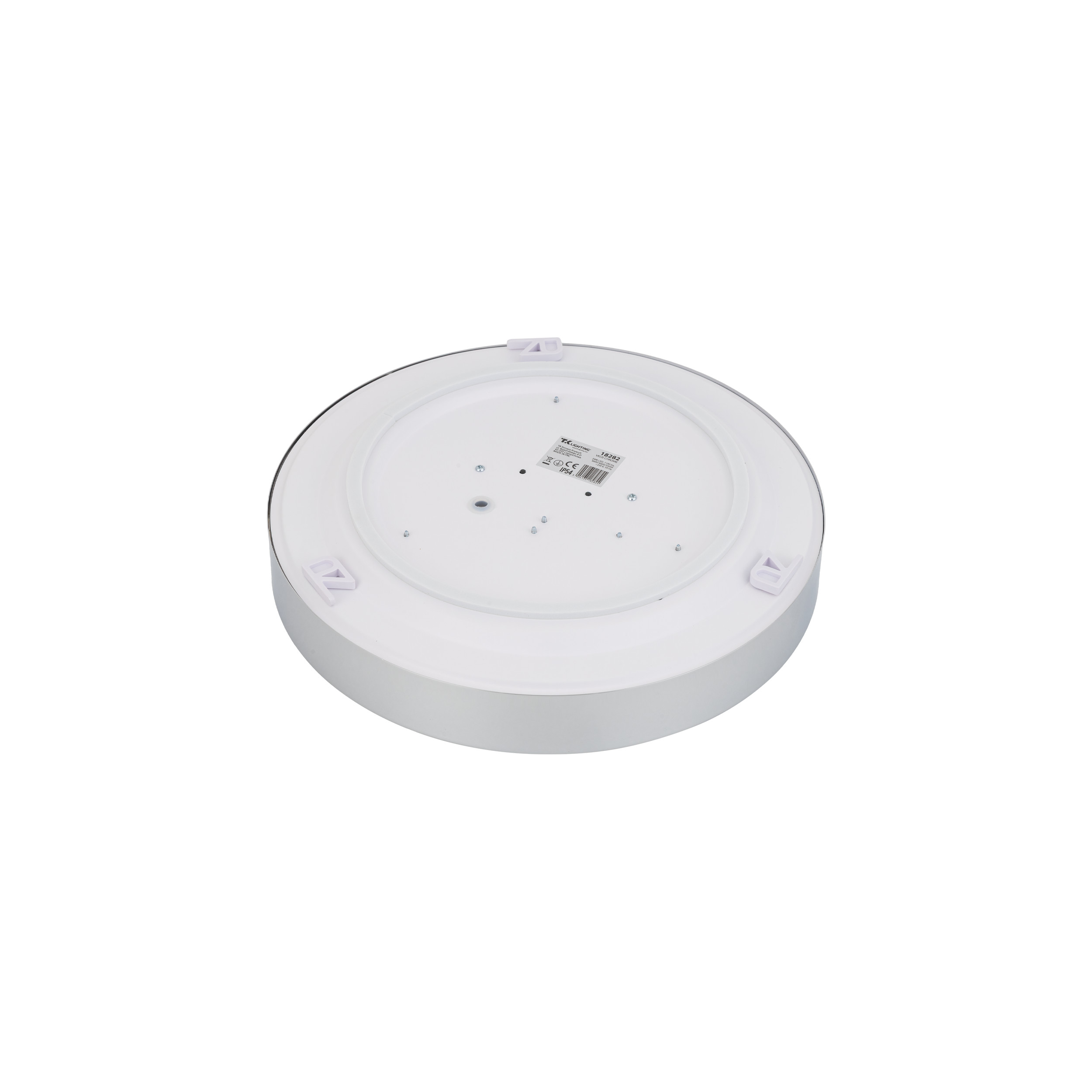 Плафон TK Lighting VELIS CHROME 24W LED 3CCT IP54 Ø300 TK18282