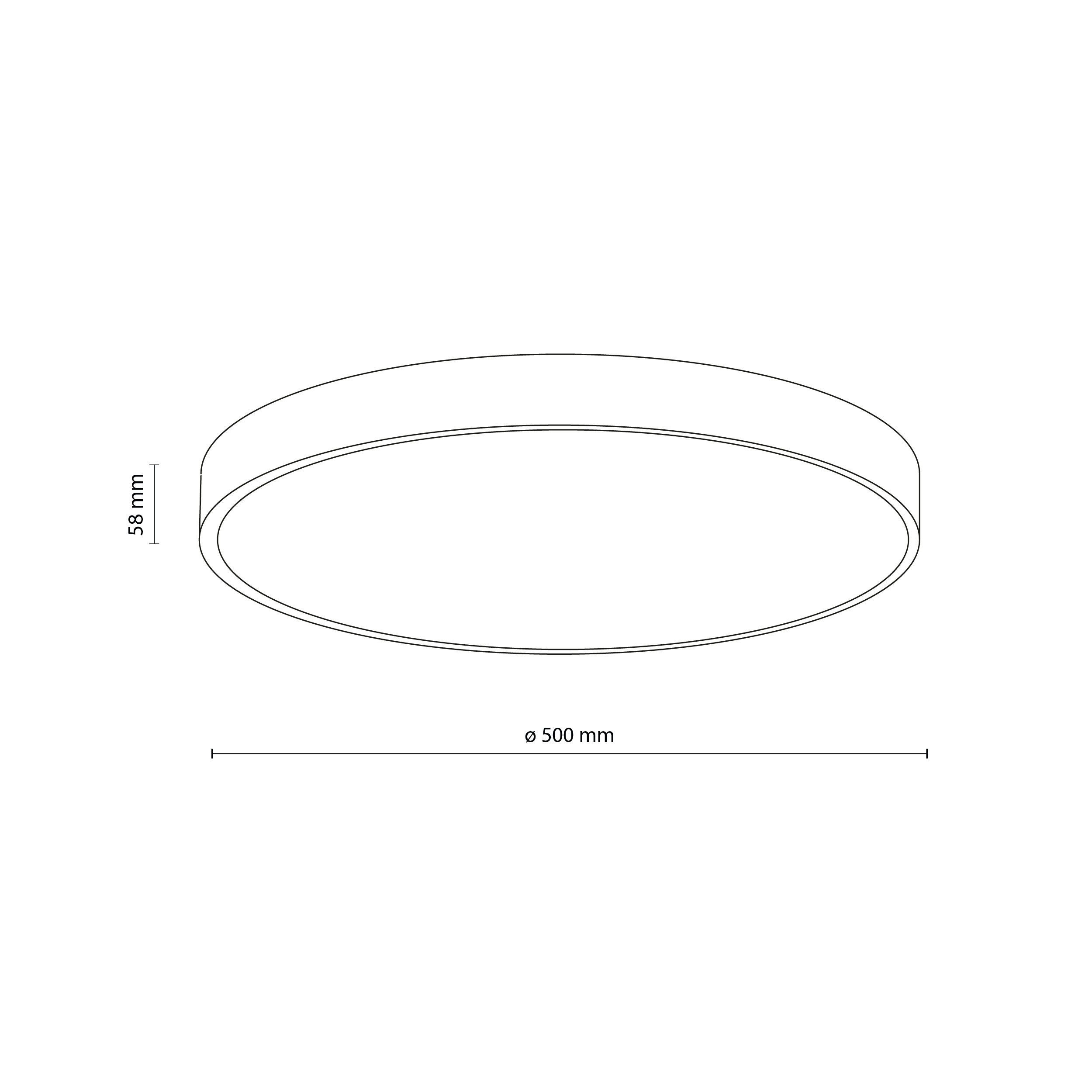 Плафон TK Lighting VELIS BLACK 40W LED 3CCT IP54 Ø500 TK18288