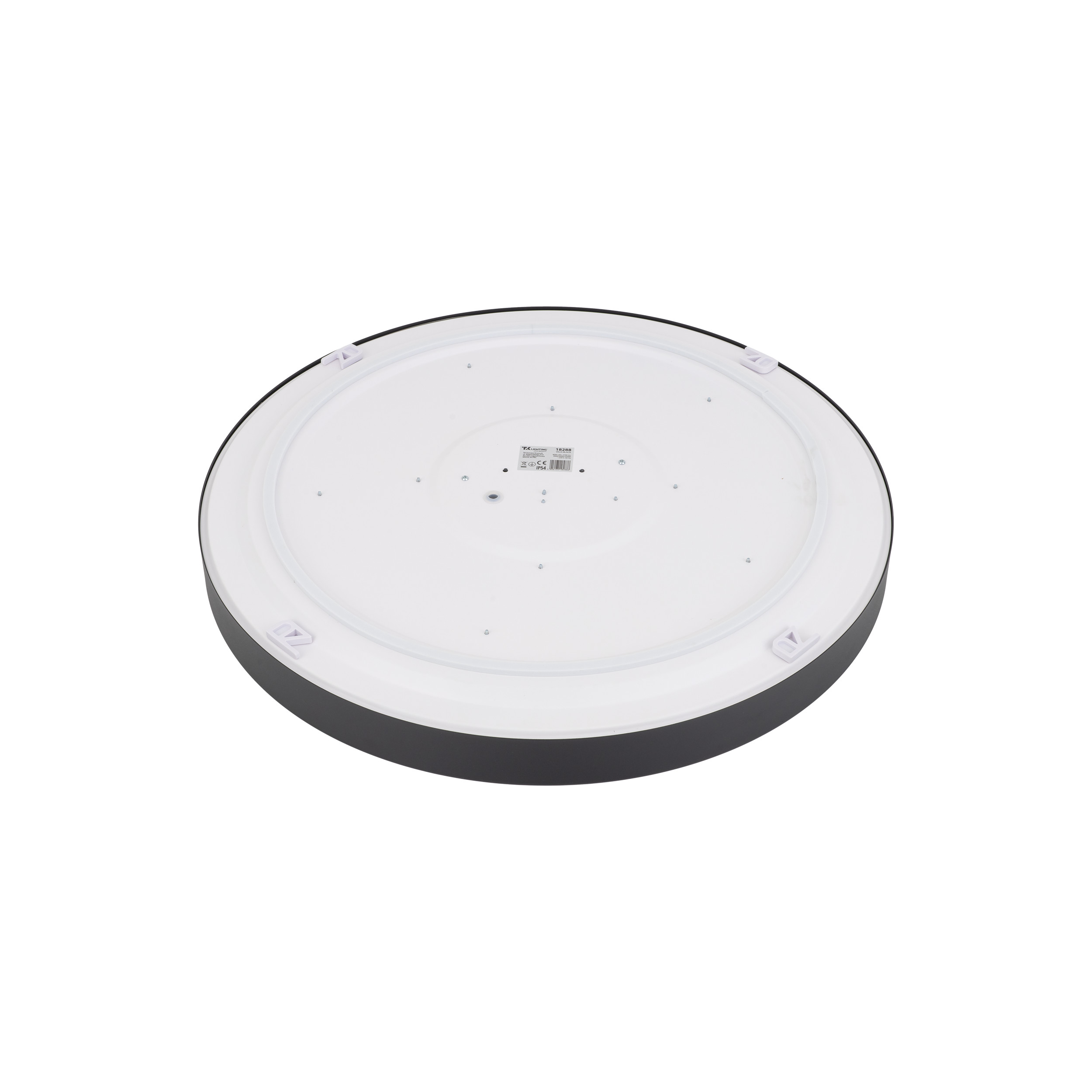 Плафон TK Lighting VELIS BLACK 40W LED 3CCT IP54 Ø500 TK18288