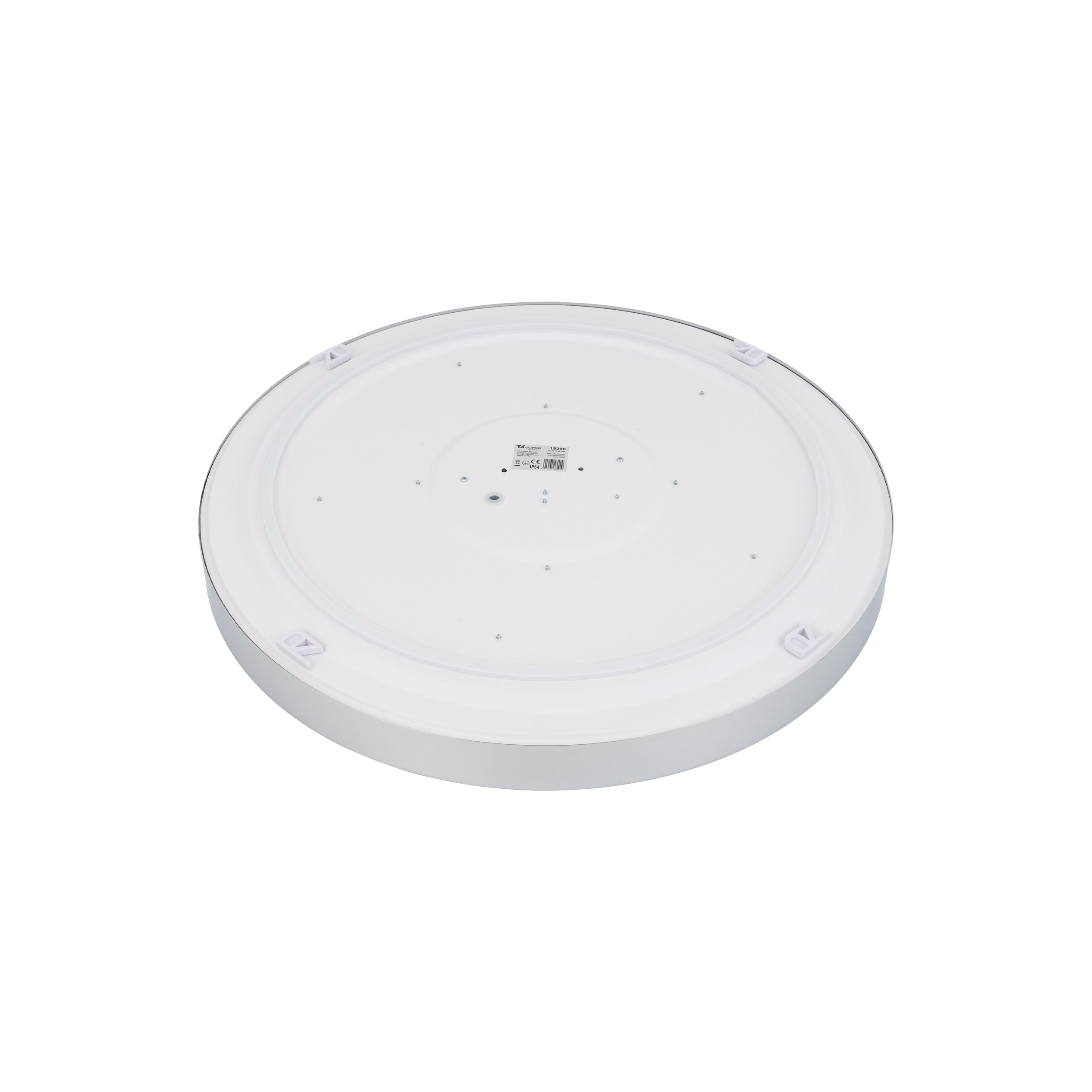 Плафон TK Lighting VELIS CHROME 40W LED 3CCT IP54 Ø500 TK18290