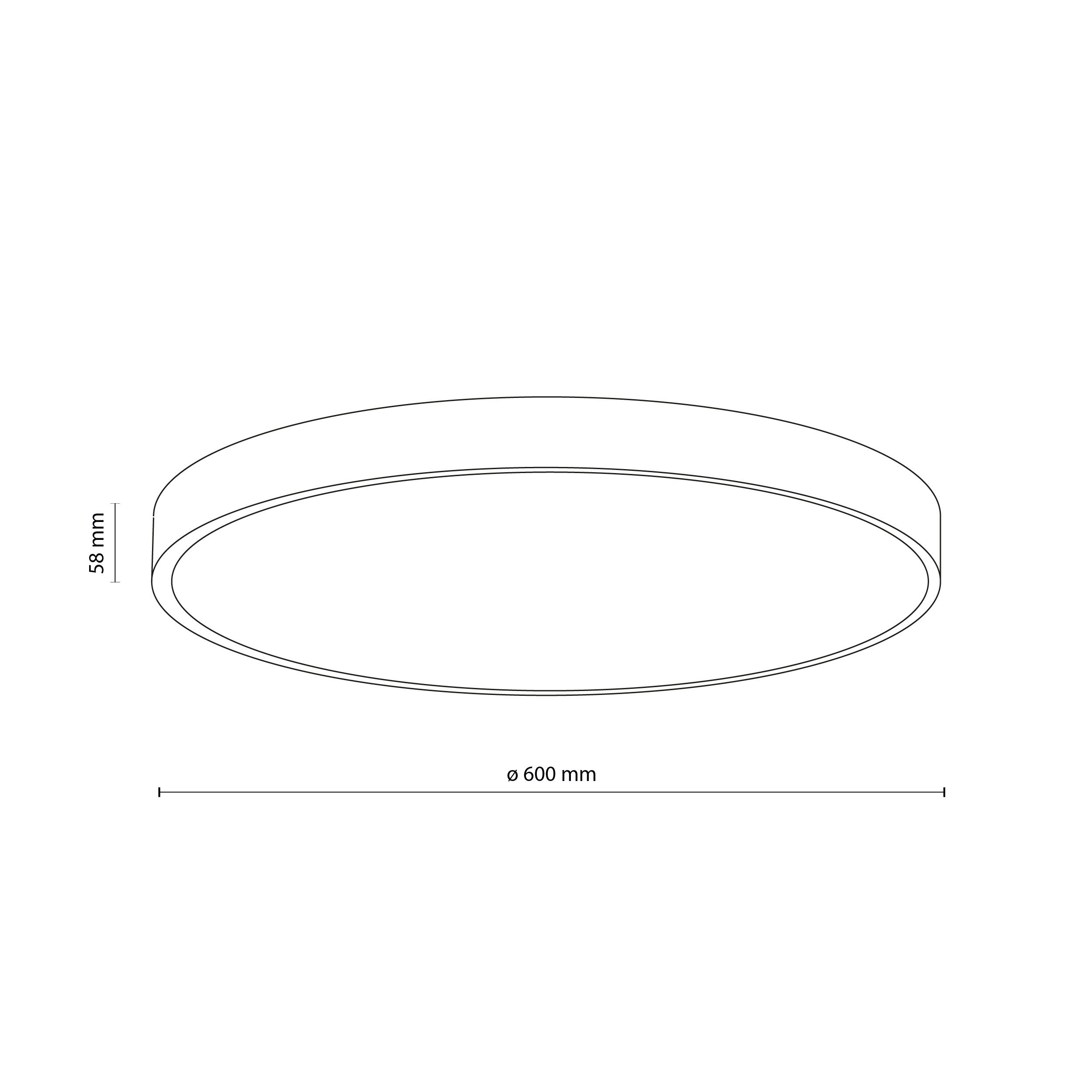 Плафон TK Lighting VELIS WHITE 60W LED 3CCT IP54 Ø600 TK18291