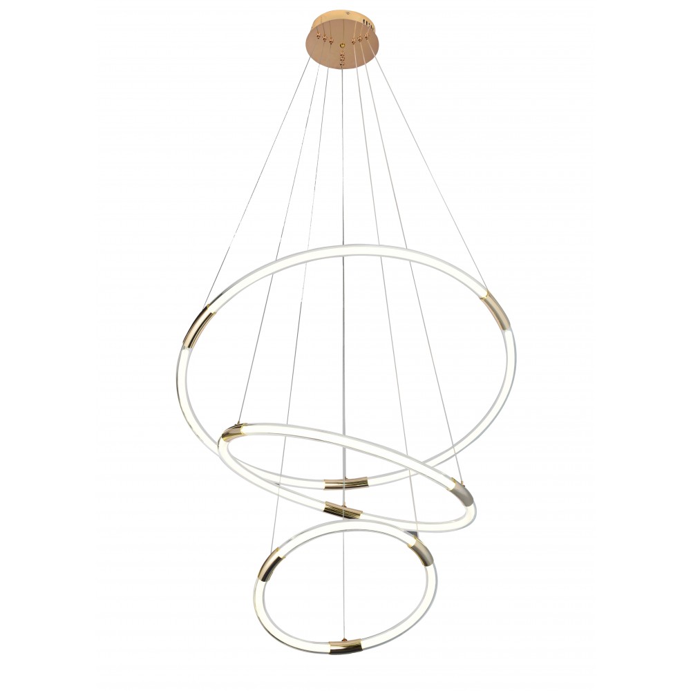 Висяща лампа LUXENTTE LED 156W CCT Злато 2100mm B01-258