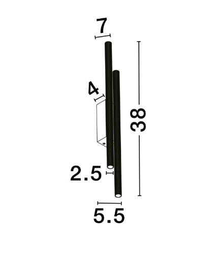 Аплик NOVA LUCE PARON LED 15W 3000K Черен/Златен 9060239