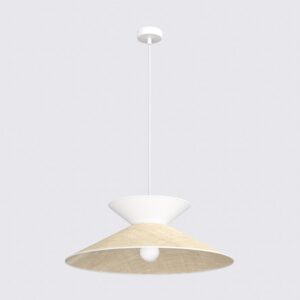 Висяща лампа SOFTA 1 RATTAN WHITE EMIBIG 1769/1