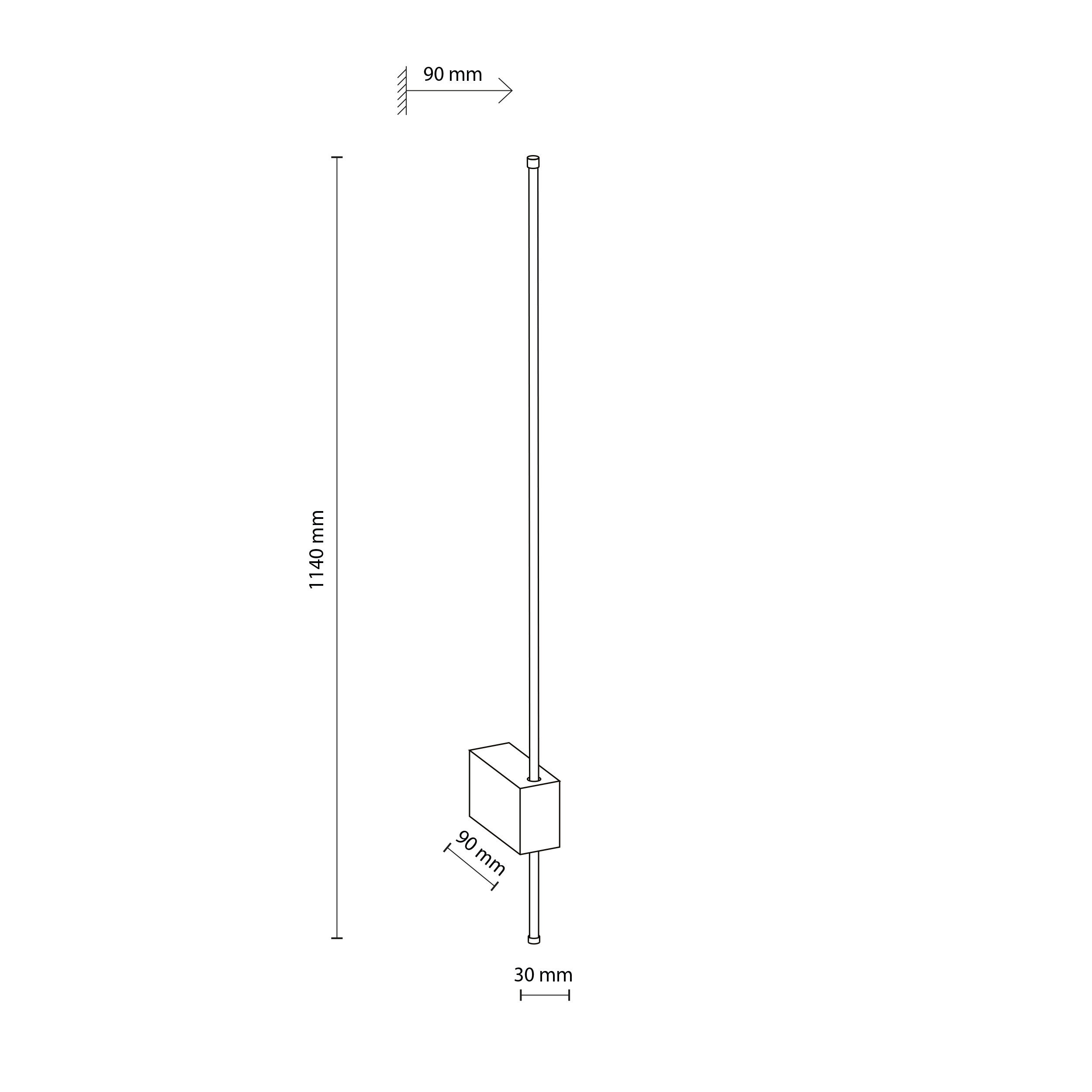 LED аплик LIXA 18W 3000K 720 lm кафяв TK LIGHTING TK18300