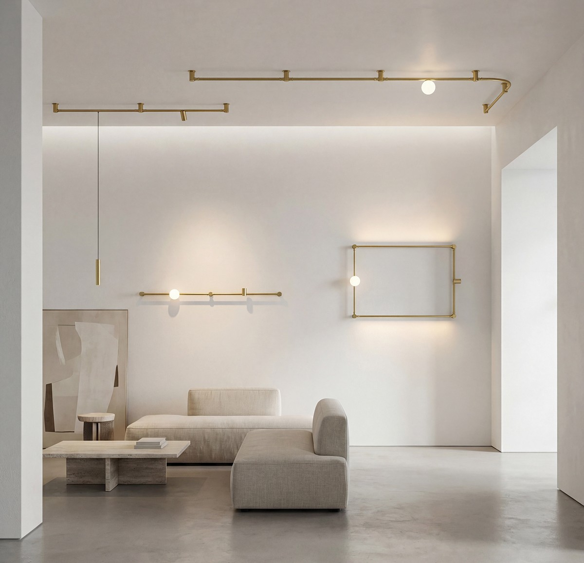Конектор за захранване тип I LOOP SATIN GOLD VK LIGHTING VK/04717/CE/PSI/2