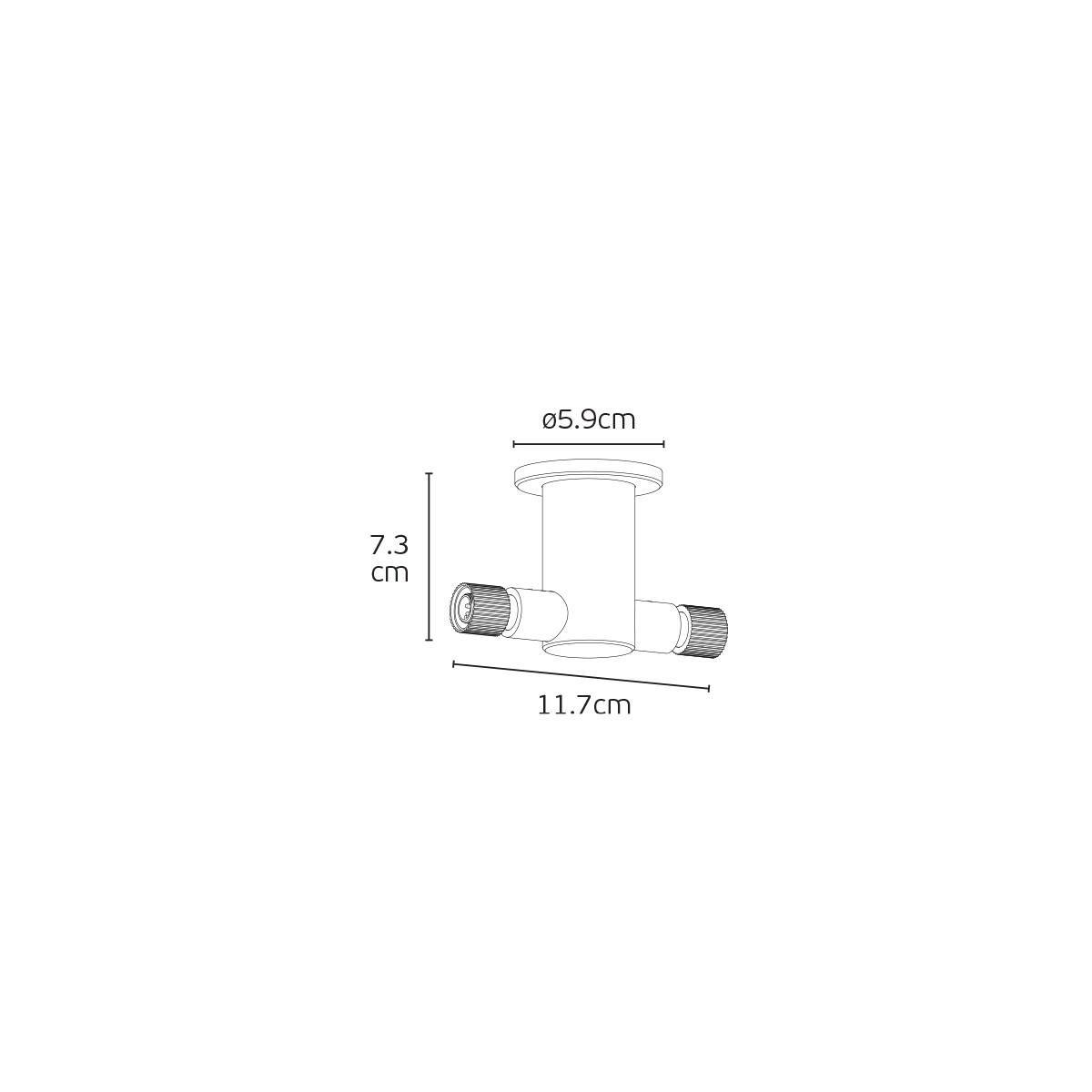 Конектор тип I VK LIGHTING LOOP Satin Gold VK/04717/CE/CONI/2