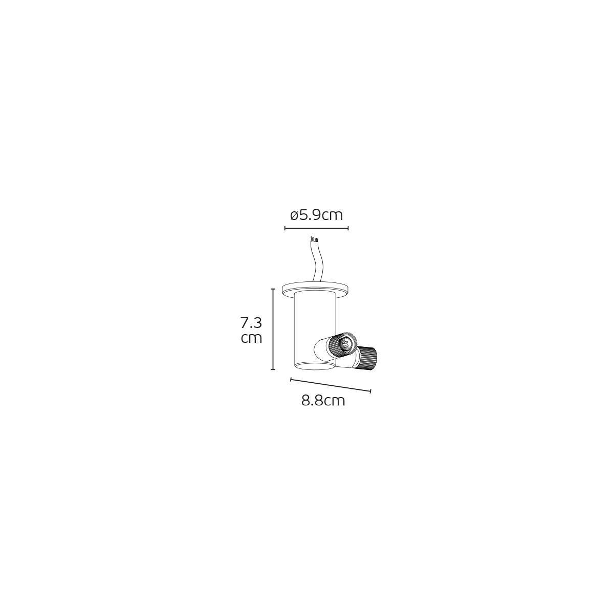 L-образен захранващ конектор VK LIGHTING LOOP Satin Gold VK/04717/CE/PSL/2