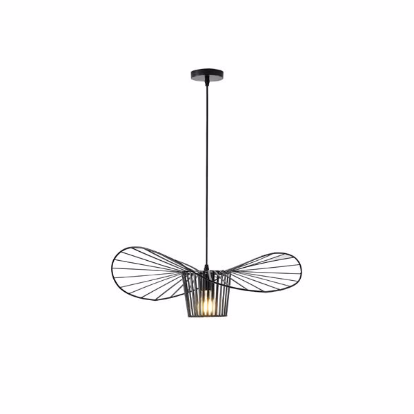 Висяща лампа CAP 1xE27 Ø600 mm черна EUROLAMP 144-46019