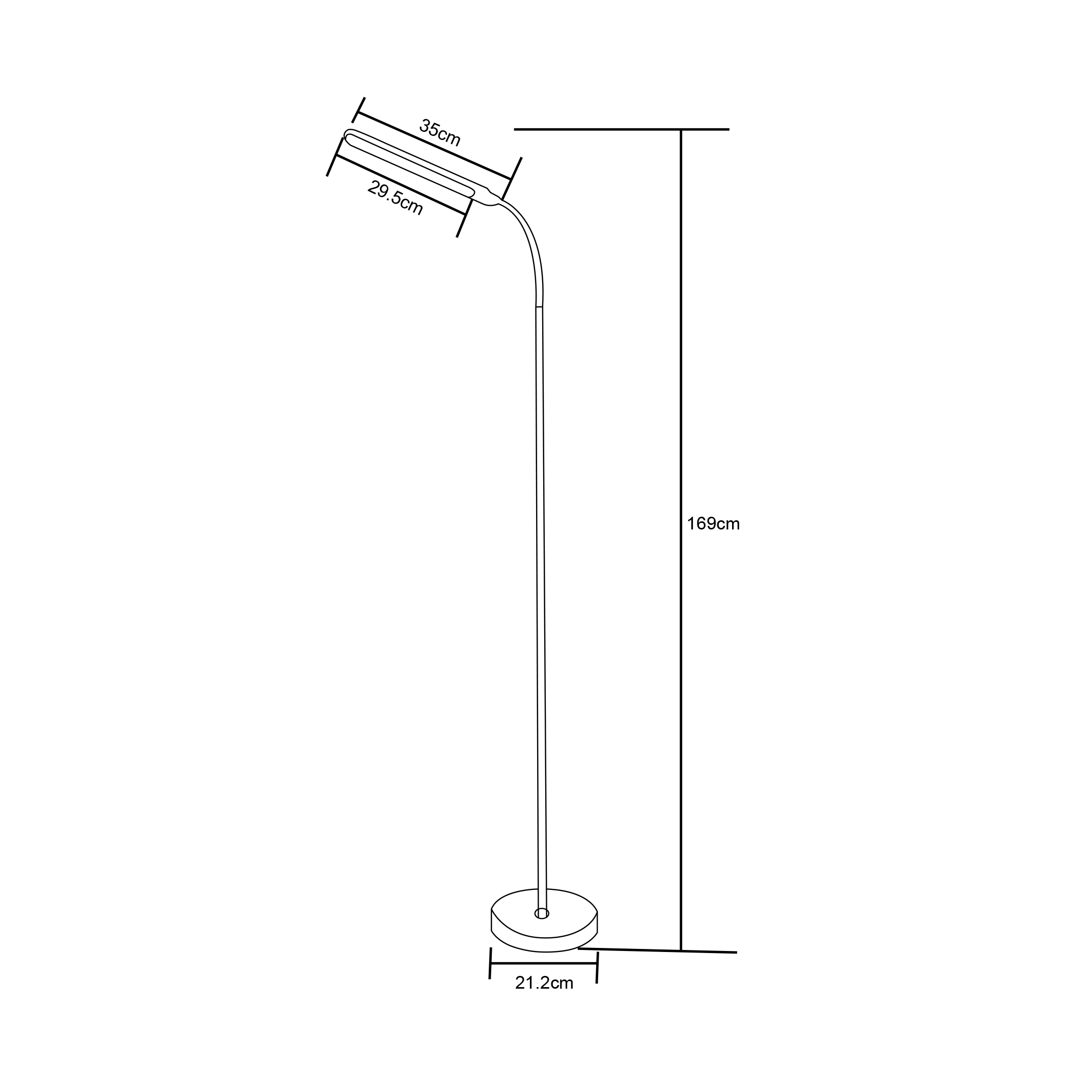 Стояща лампа 10W LED 3000-6000K бяла ZUMA LINE SM-605-WH