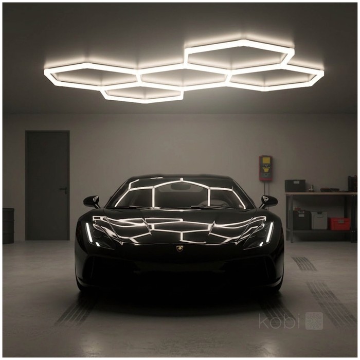 Kobi LED осветителна система HEXLINE 216 W, 208 × 300 cm – 004994