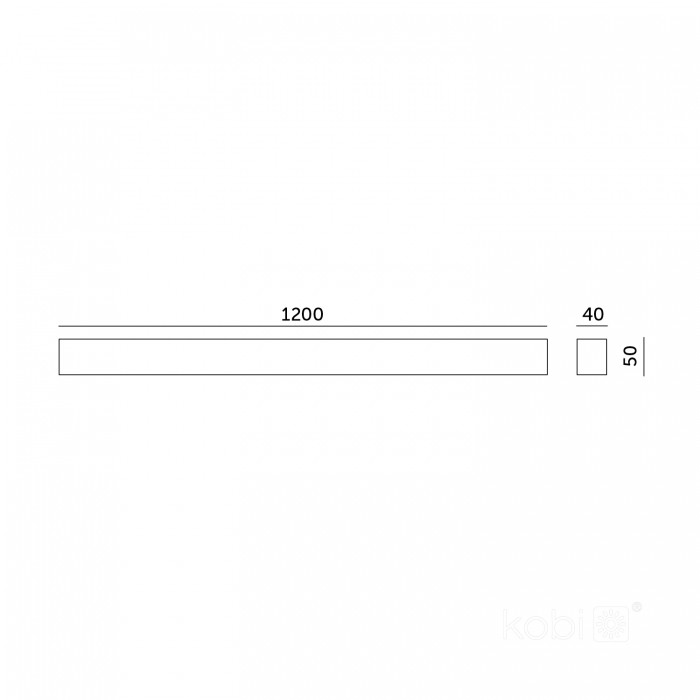 Линеен LED осветител KOLINE GO 40W CCT 4800 lm бял KOBI Pro 004835