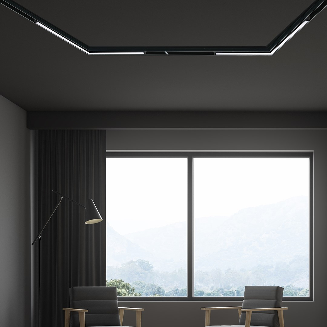 Линеен LED модул 20 мм 24W 3000K черен MILAGRO ML8929