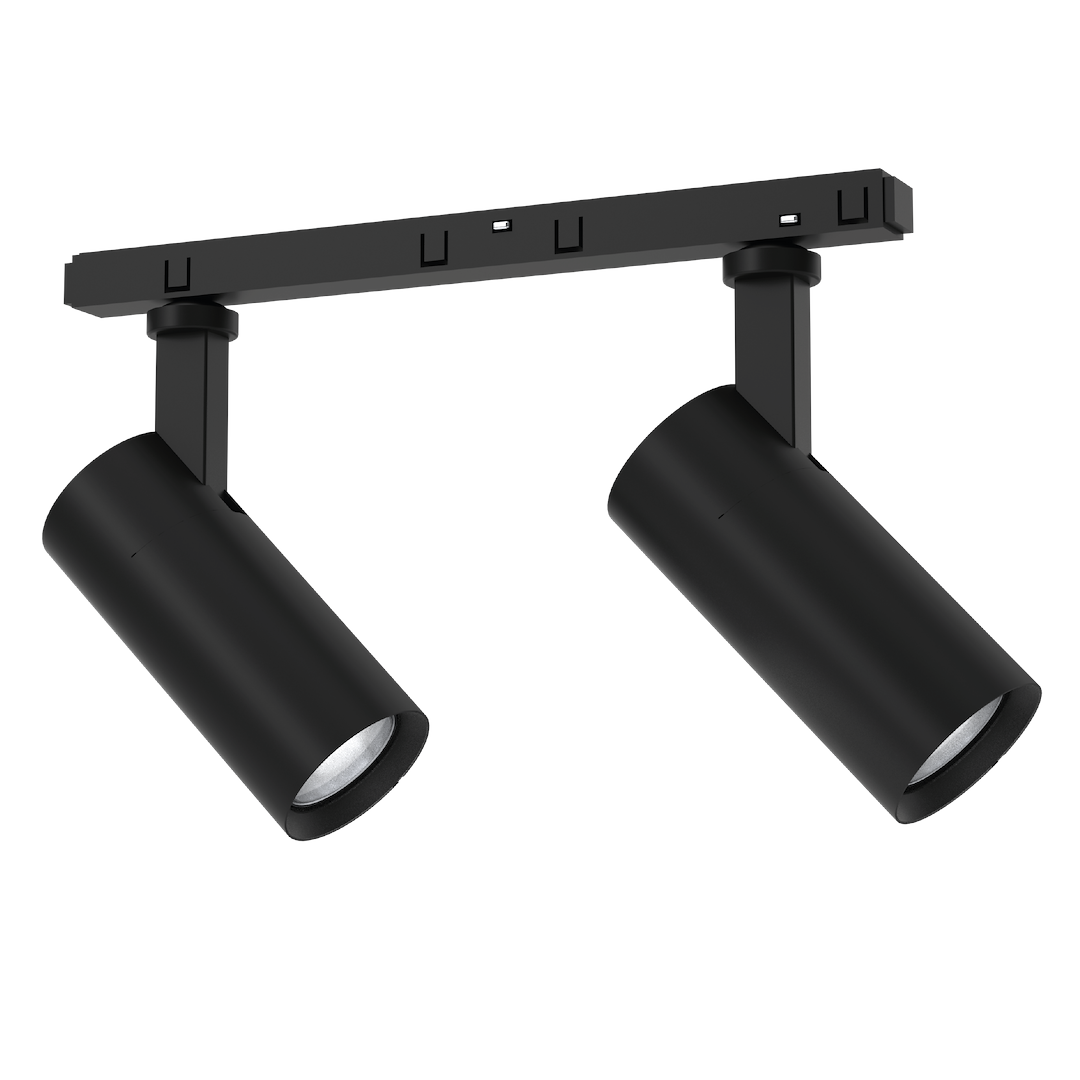 Спот 2x10W LED 20 мм 3000K черен MILAGRO ML8932