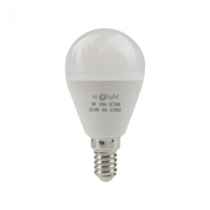 LED крушка G45 E14 10W 3000K 1000 lm ECO LIGHT EC79837