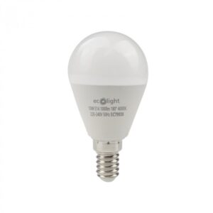 LED крушка G45 E14 10W 4000K 1000 lm ECO LIGHT EC79838