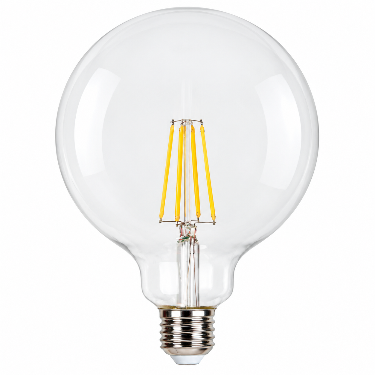 LED филаментна крушка G125 7W E27 3000K FIBRAM A3