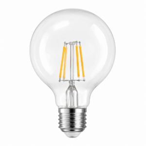 LED филаментна крушка G80 5W E27 топло бяла – A7