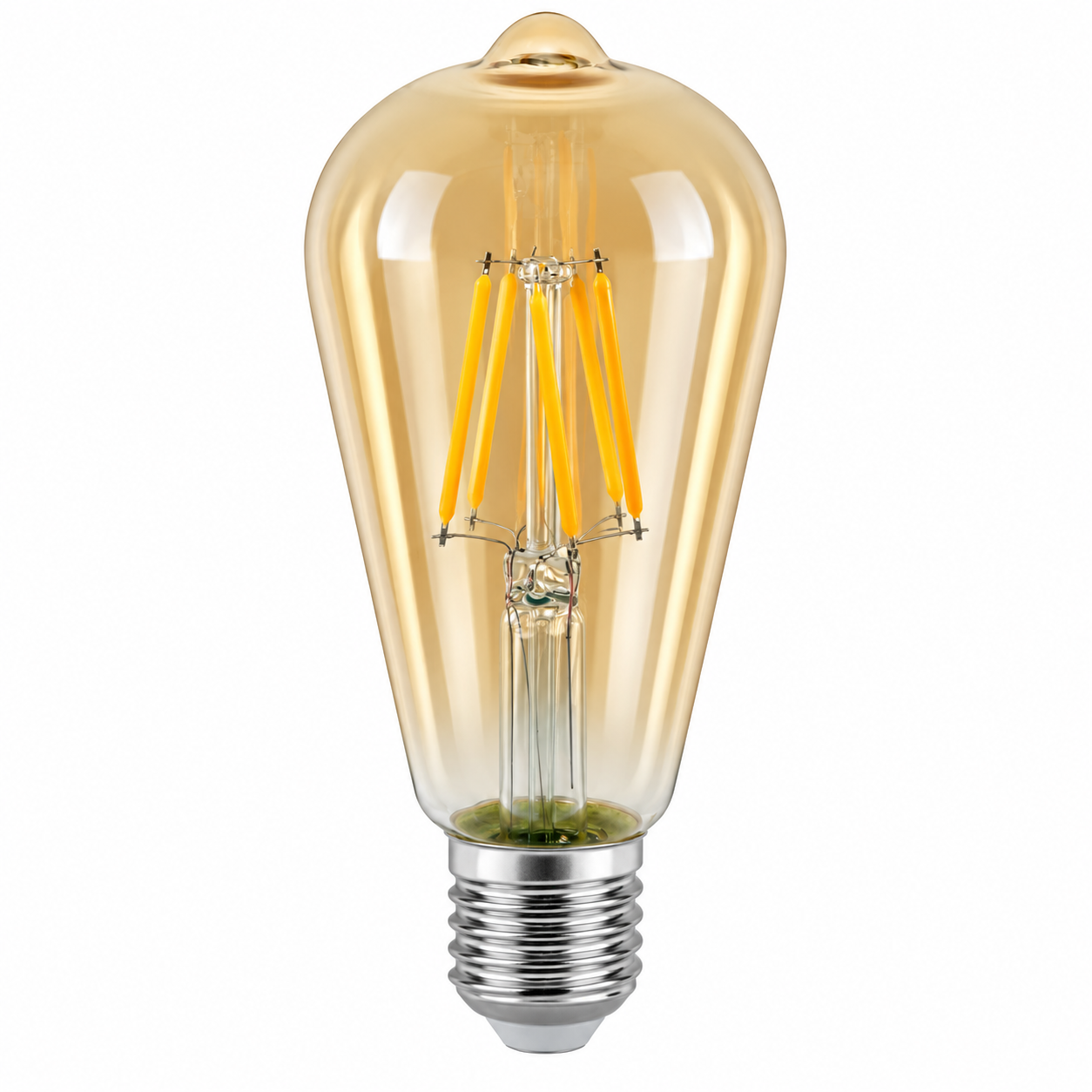 LED филаментна крушка ST64 4W E27 3000K кехлибар FIBRAM – A4