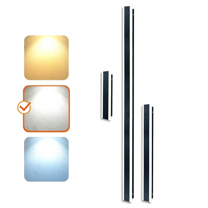 LED фасаден аплик KOBI MIRANA S 8 W 4000 K черен – 004717