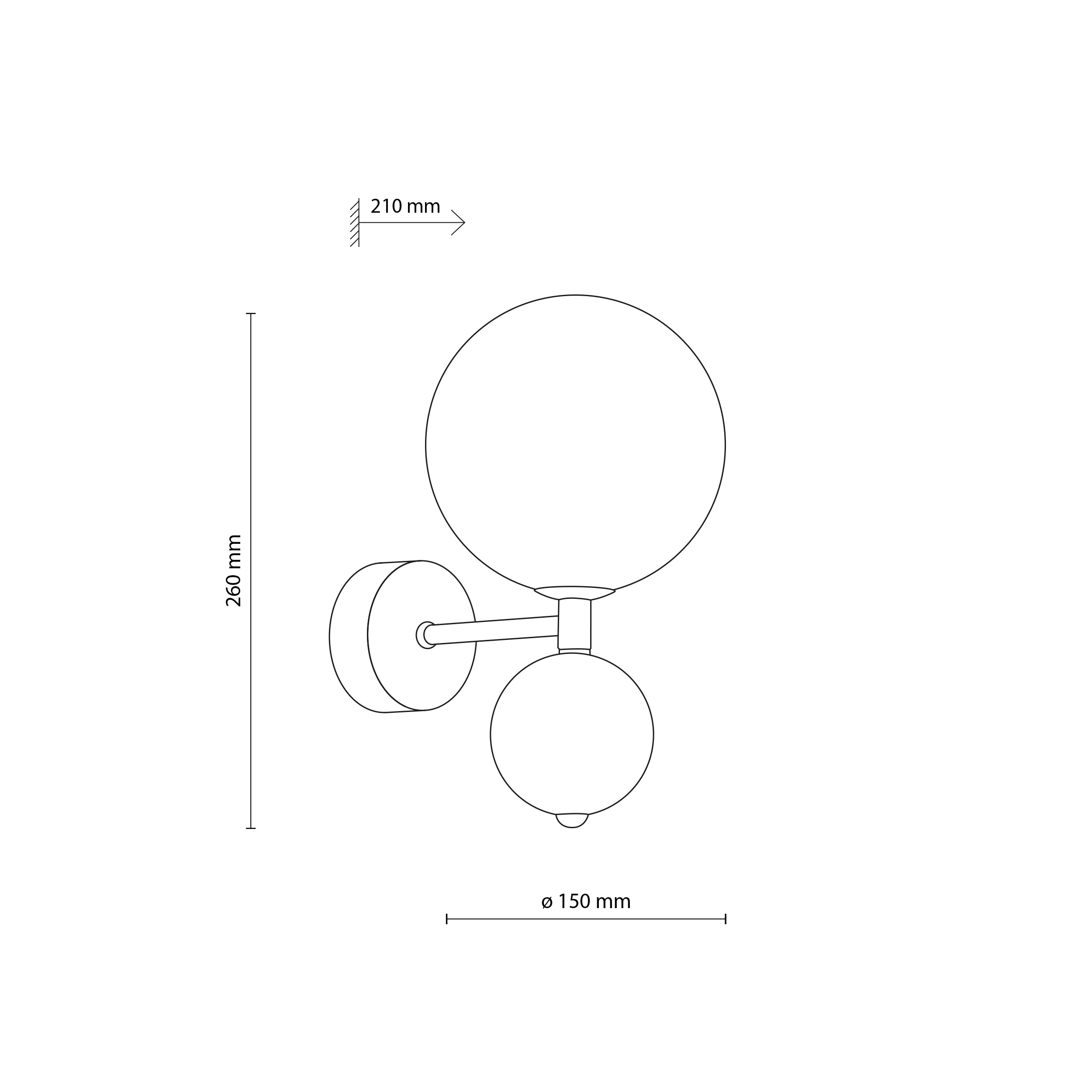 Аплик RIVIERA 1xG9 бежов TK LIGHTING TK11904
