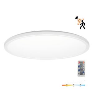 LED плафон със сензор за движение и дистанционно управление KOBI Premium NIVERA CIRCLE 32W 3CCT IP54 – 004108
