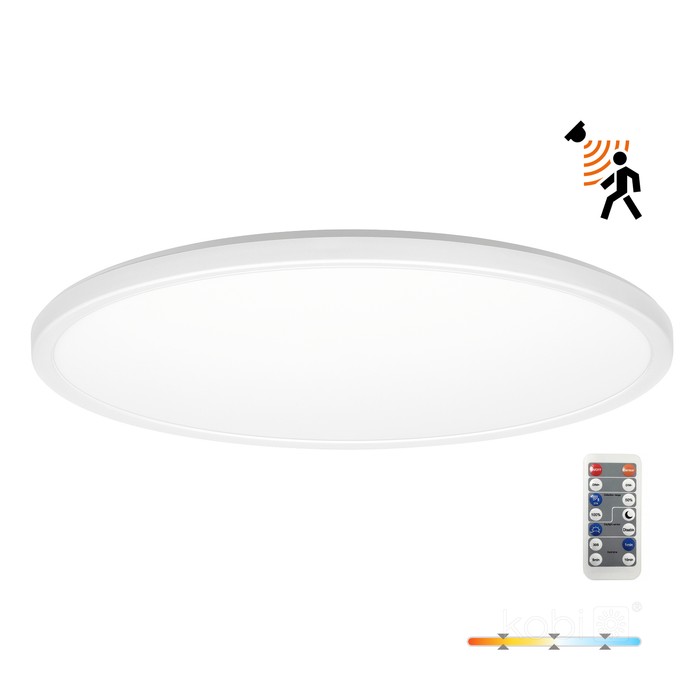 LED плафон със сензор за движение и дистанционно управление KOBI Premium NIVERA CIRCLE 32W 3CCT IP54 – 004108