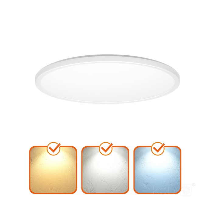 LED плафон със сензор за движение и дистанционно управление KOBI Premium NIVERA CIRCLE 32W 3CCT IP54 – 004108