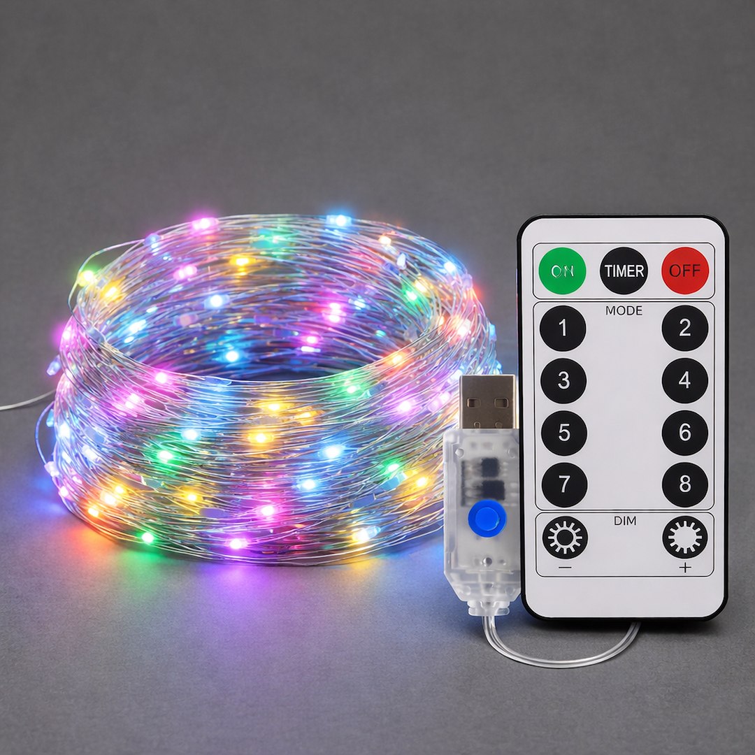 LED светлинна завеса MERY 300 LED 3x3 м, многоцветна, USB – MILAGRO EKG2682