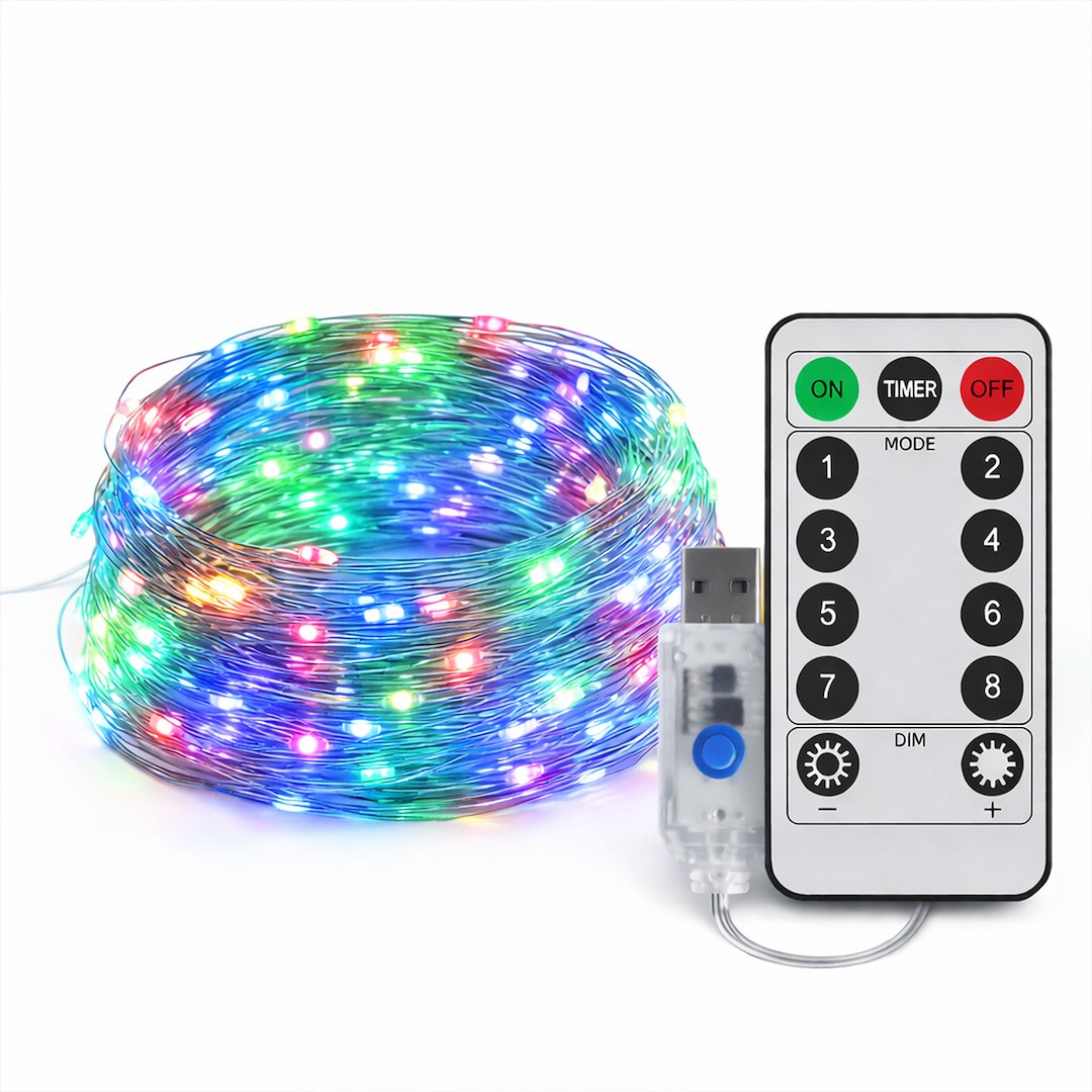 LED светлинна завеса MERY 300 LED 3x3 м, многоцветна, USB – MILAGRO EKG2682
