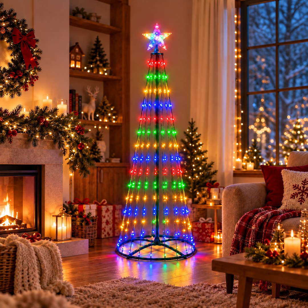 Светеща LED коледна елха 180 см 269 LED 2700K RGB IP44 MILAGRO – EKSW2899