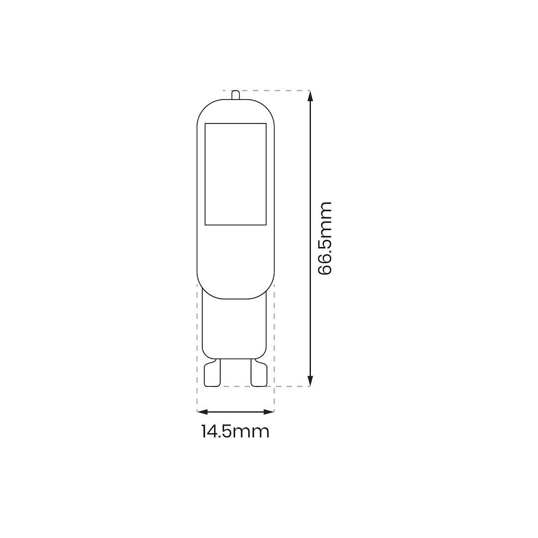 LED крушка COB G9 4W 3000K 530 lm EKO-LIGHT EKZA1673