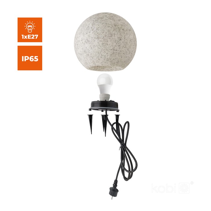 Градинска светеща топка GARDEN BALL L Ø38 см, E27, IP65, KOBI 002225