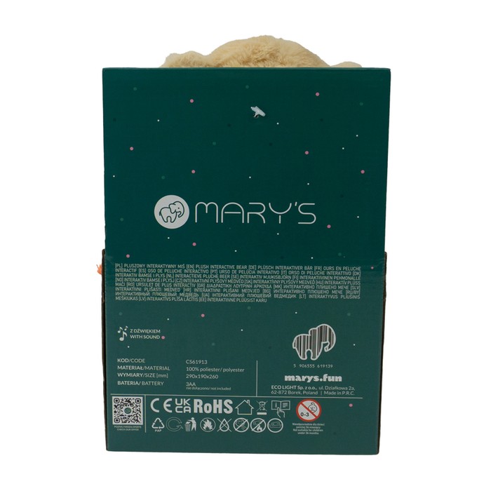 Плюшено мече „Ку-ку“ MARY'S CS61913