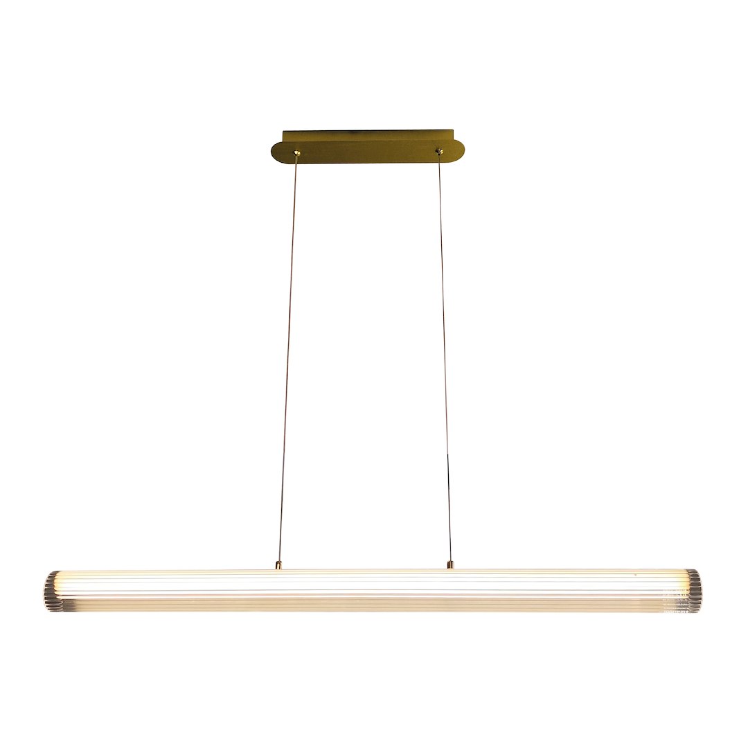Висящо LED осветително тяло TRIVIA златисто 16 W CCT IP44 Milagro – ML2732