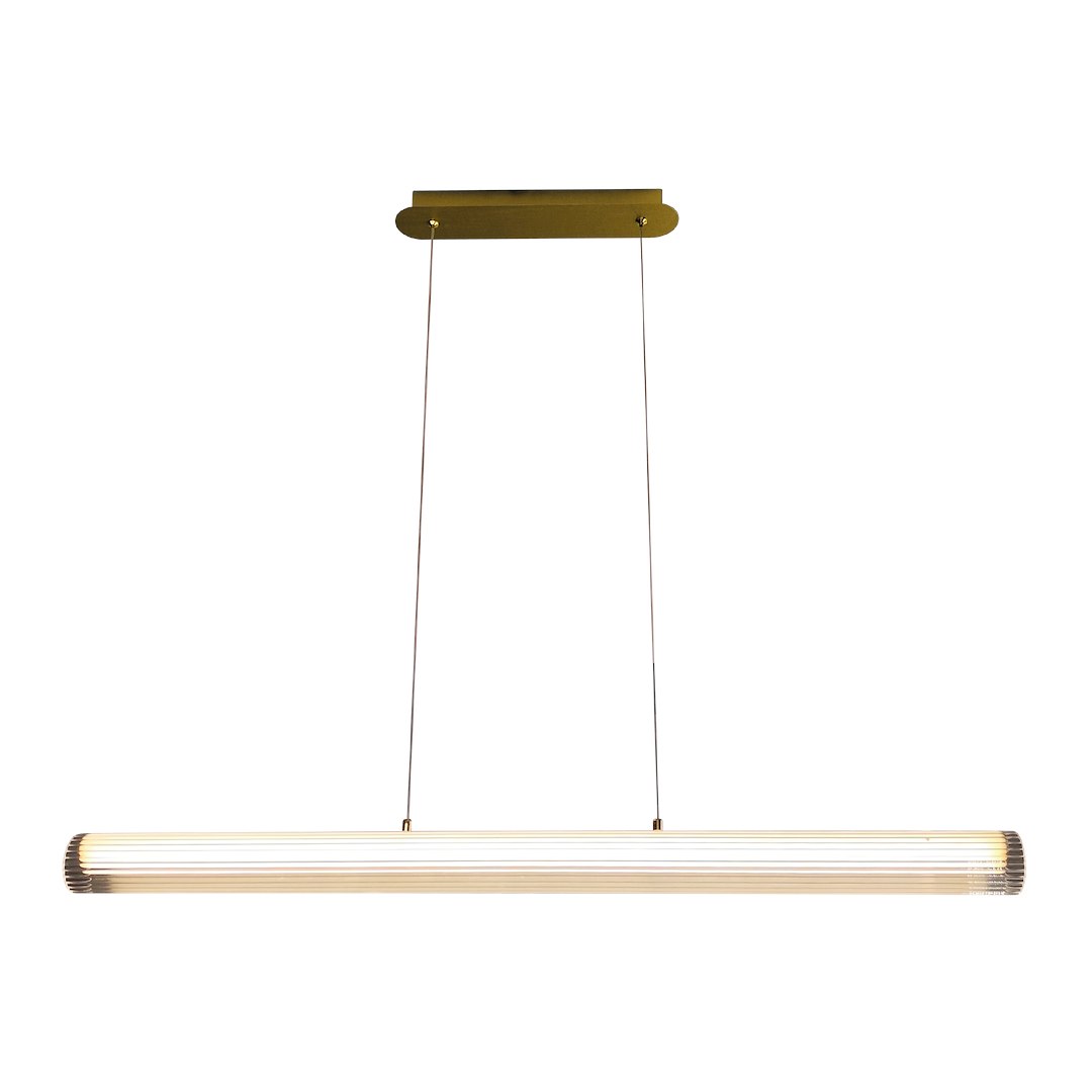 Висящо LED осветително тяло TRIVIA златисто 16 W CCT IP44 Milagro – ML2732