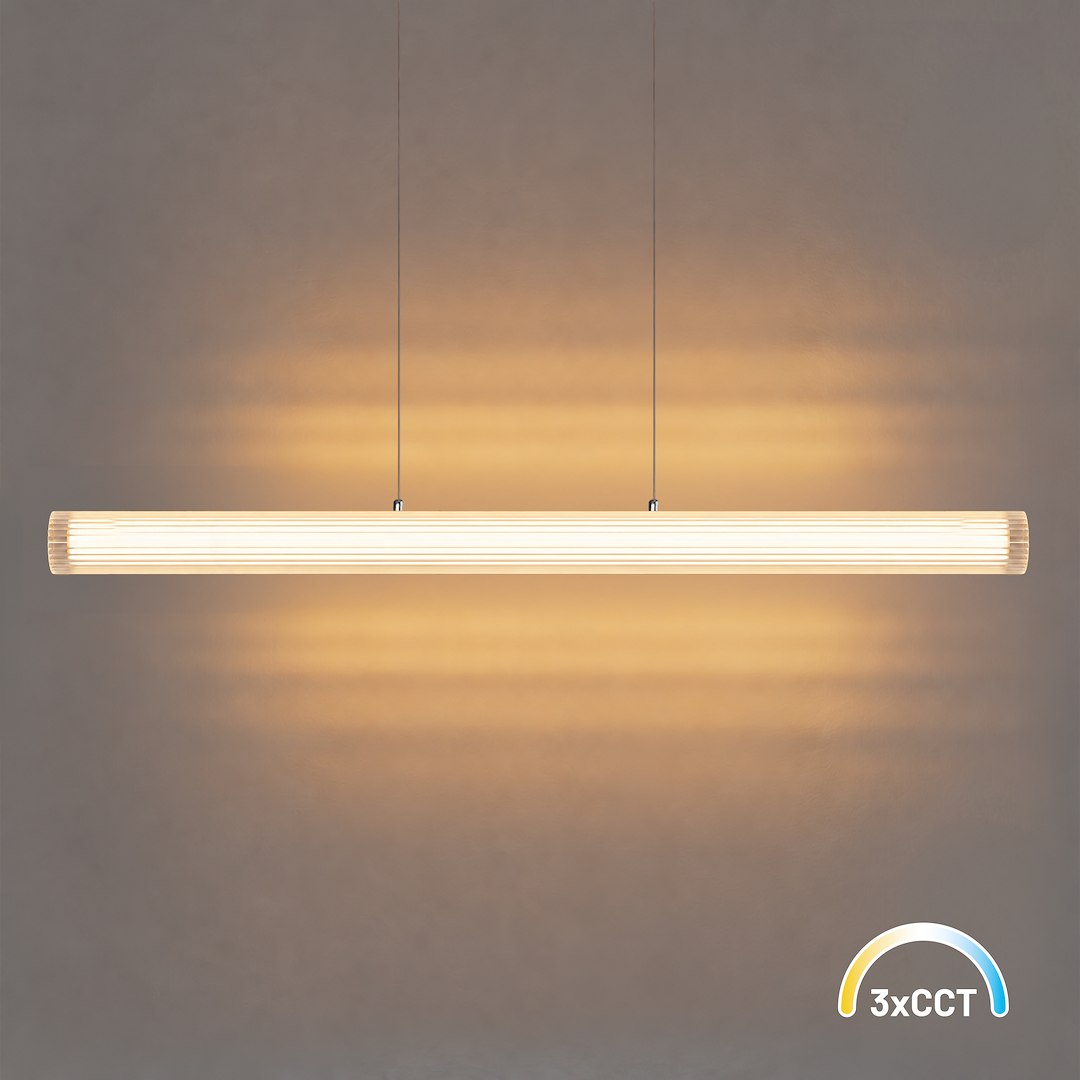 Висящо LED осветително тяло TRIVIA хром 16 W CCT IP44 Milagro – ML2733