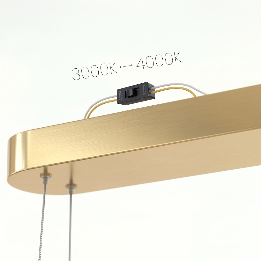 Висящо LED осветително тяло SATURNO златисто 30 W CCT Milagro – ML2958